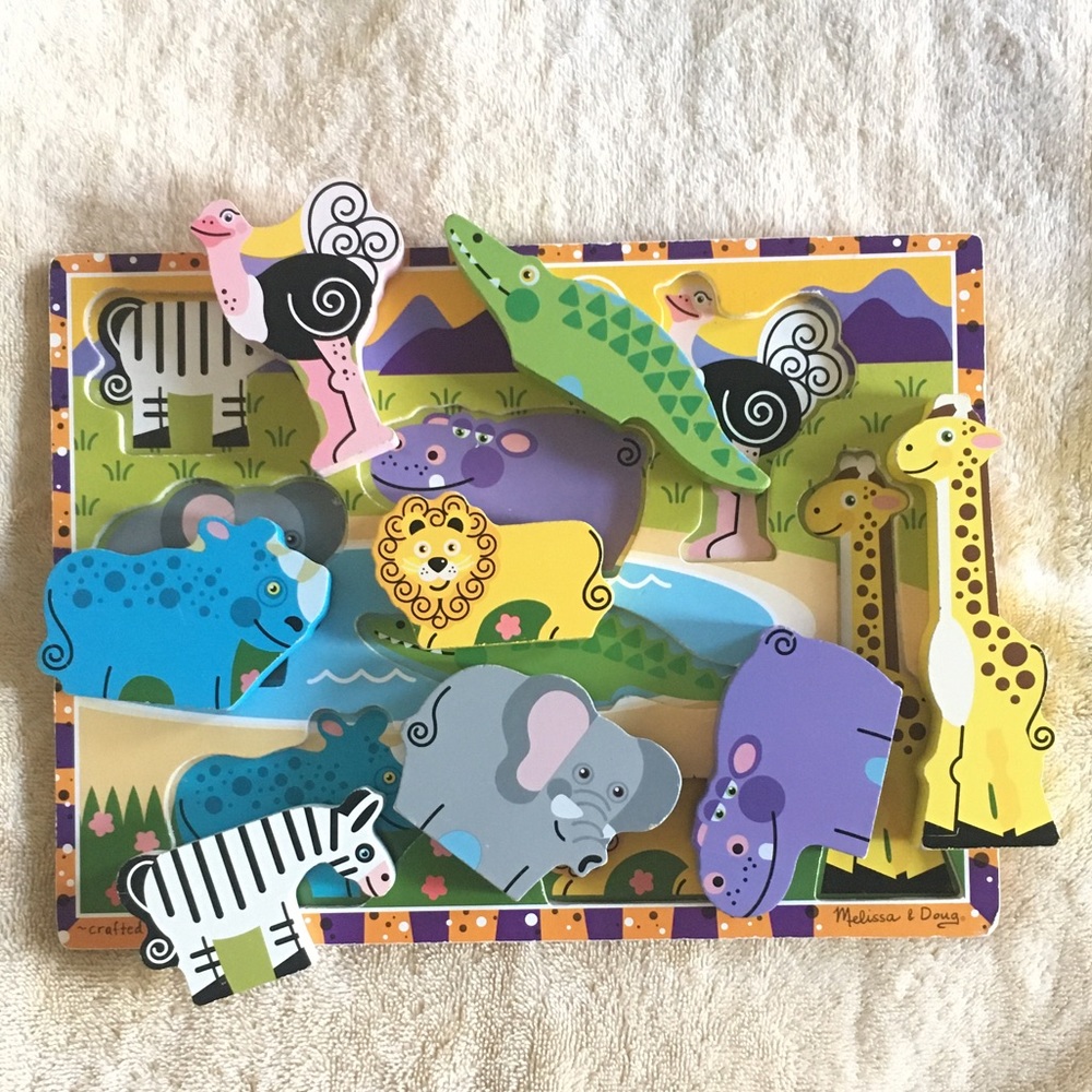 Melissa & Doug fresh start chunky puzzle safari